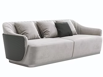Modern Light Luxury Multiplayer Sofa 3d model