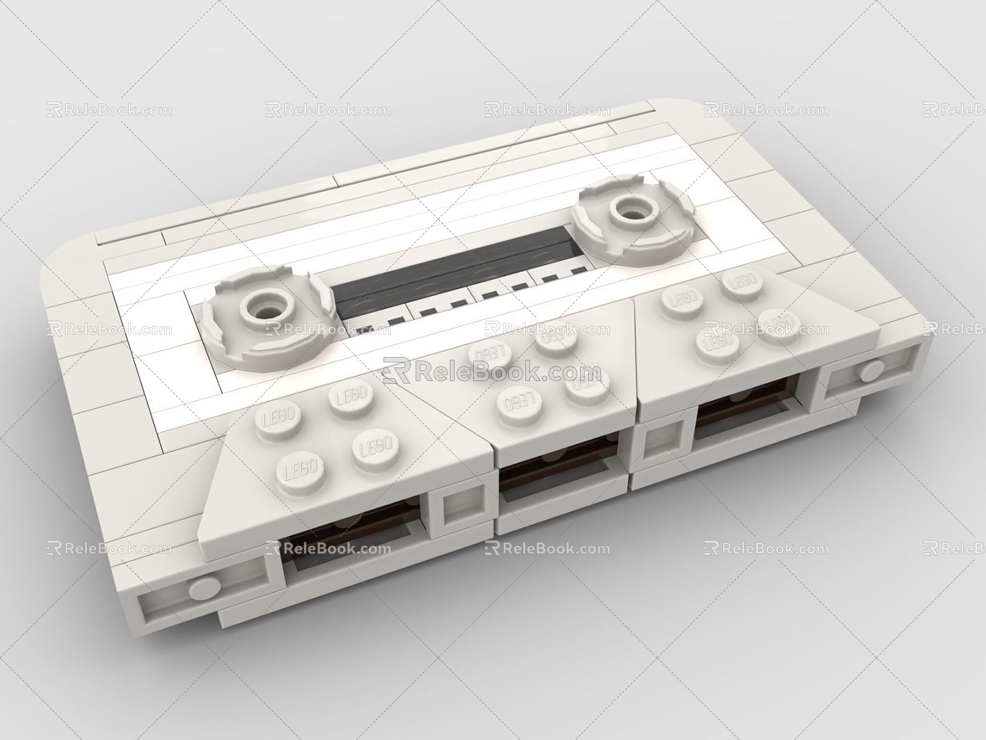 Lego toy building blocks tape recorder 3d model