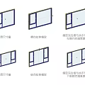 Sketcup Casement Windows Style Collection with One Click Replacement Simple Efficient Quick Size Adjustment 3d model