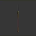 Traditional Handcrafted Sword With Sharp Polished Blade Wooden Handle And Metal Guard