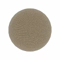 Woven Sphere Component With Textured Surface In Beige Against Textured Wall 3d model