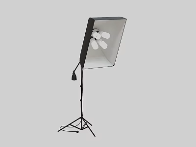 High Quality Professional Photography Softbox Lighting With Tripod Stand And Bulbs 3d model