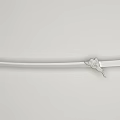 Traditional Long Sword With Grey Steel Blade Brown Wooden Handle And White Ornate Hilt