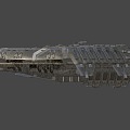 Weapon ancestor warship 3d model