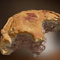 Golden Crusted Meat Pie With Savory Meat Filling And Bitten Appearance