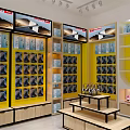 Modern Digital Store Interior With Display Shelves Stocked With Mobile Phones Electronics And Accessories