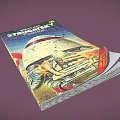Strugatsky Brothers Roadside Picnic Science Fiction Book Cover With Helmet And Hands Operating Device