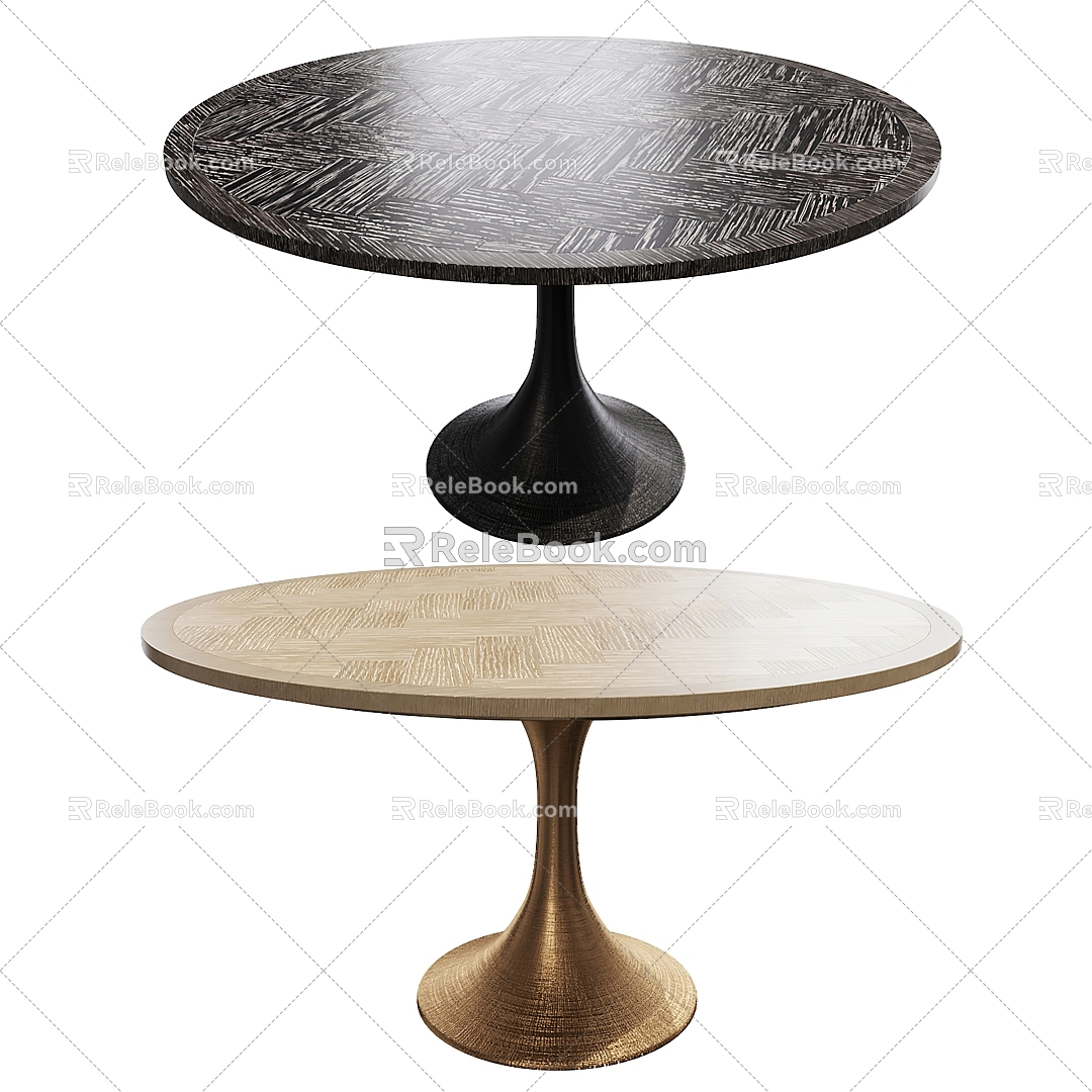 Modern dining table 3d model