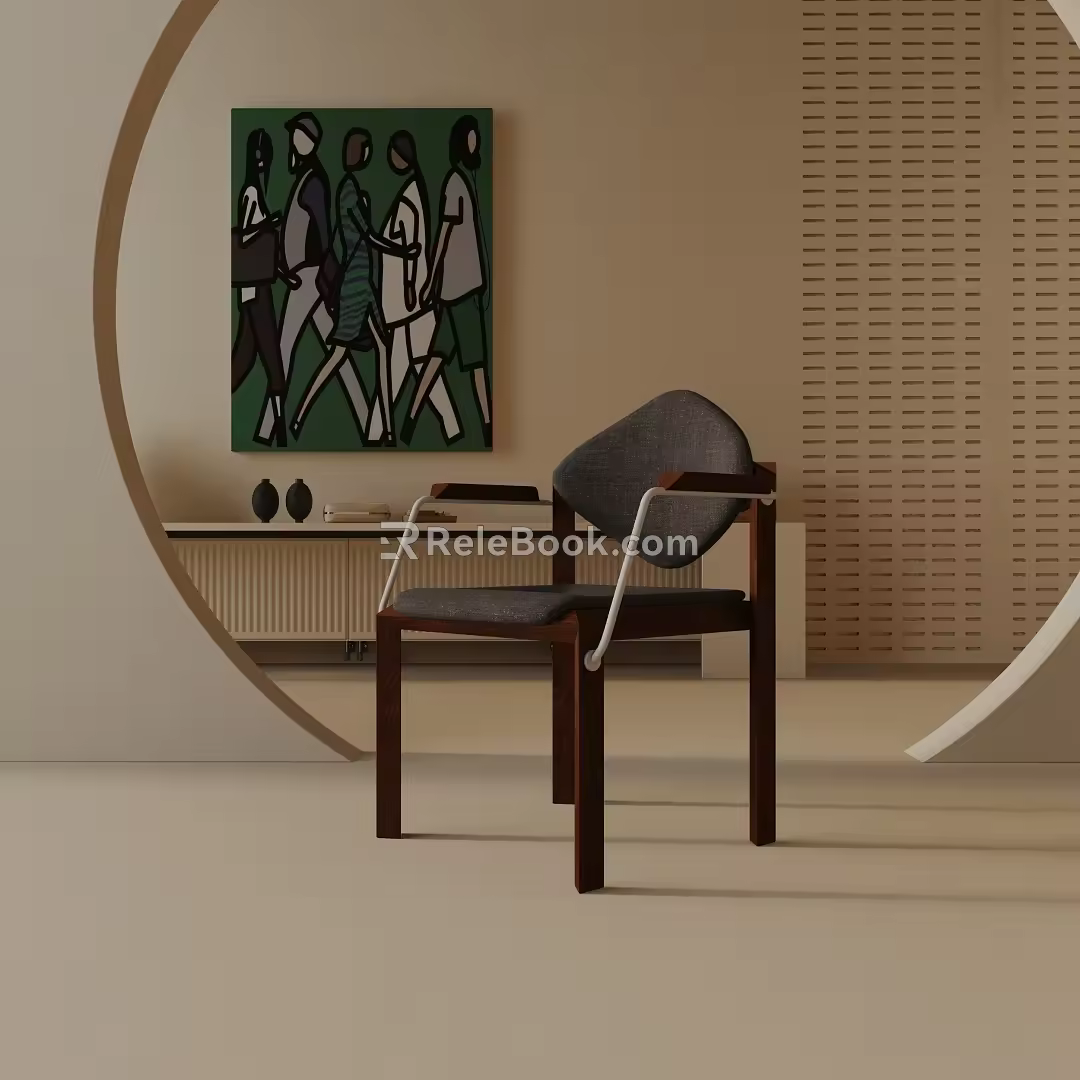 Modern table lamp 3d model