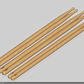 High Quality Wooden Drumsticks For Musical Instruments Practice And Performance Use
