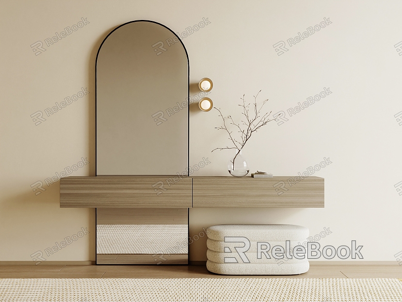 Dressing table stool wall lamp model