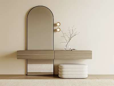Dressing table stool wall lamp 3d model