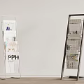 Books and Magazines Displayed on Modern Magazine Racks in Minimalist Room
