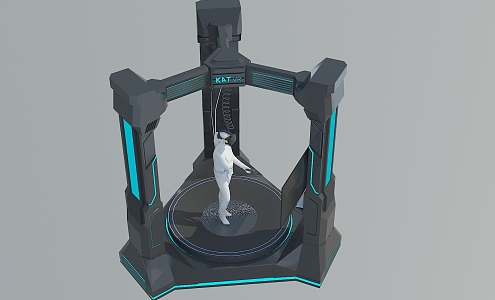 Modern VR Treadmill 3d model