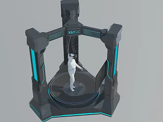 Modern VR Treadmill 3d model
