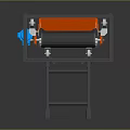 Industrial Conveyor Belt Equipment With Automated Transport System And Red Black Structure