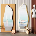 Decorative mirror Modern mirror 3d model