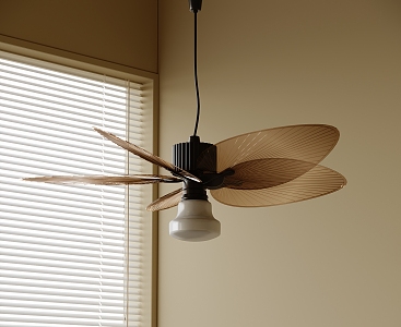 Modern ceiling fan light electric fan 3d model