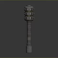 Sci-fi Hammer Sci-fi Stick Mace Sci-fi Weapon Ancient Weapon Hammer Cold Weapon Medieval Item 3d model