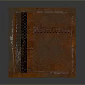 Rusty Metal Cabinet With Open Door And Internal Shelves Compartments Design