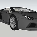 Luxury Gray Convertible Sports Car with Sleek Body Open Top and Black Wheels