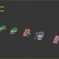 Bus School Bus Van Box Bus Tourist Bus Coach 3d model