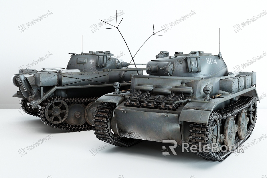 modern tank armored vehicle model