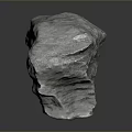 Natural Gray Raw Stone With Rough Surface And Organic Texture For Home Decor