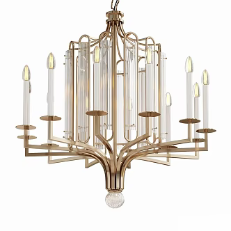 metal chandelier 3d model
