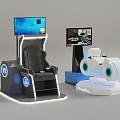 Experience machine game equipment 3d model