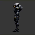 Mech Warrior Mech Soldier Machine Battlearm Mechanical Battlearm Machine Fighter Robot 3d model
