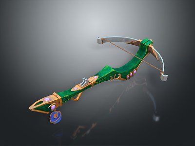 Crossbow Mechanical Crossbow Shift Bow and Arrow Shoot Far Equipment Weapons High-tech Crossbow 3d model