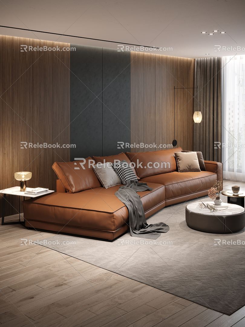 Modern Multiplayer Sofa Sofa 3d model