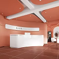 Modern Beauty Hair Salon Interior With Warm Pink Walls Large Windows And Tiled Floor
