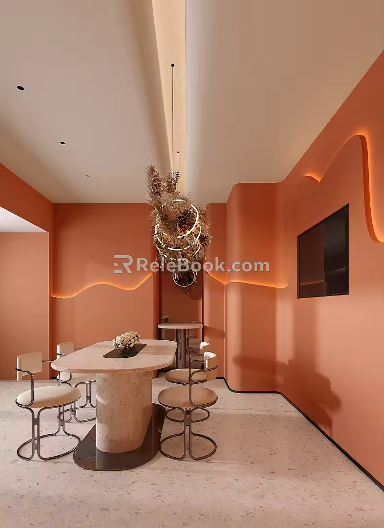 Reception Room Modern Lounge Area 3d model