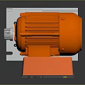 Industrial Equipment With Orange Knob White Panel Multiple Buttons And Indicator Lights On Metal Base