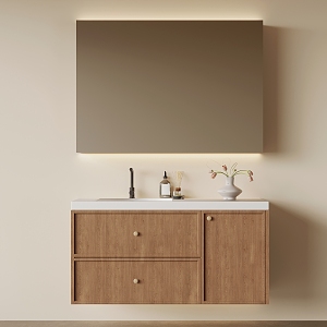 Middle Style Bathroom Cabinet 3d model