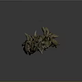 Dark Fantasy Wooden Tree Monster Game And Movie Character With Root Limbs And Bark Texture