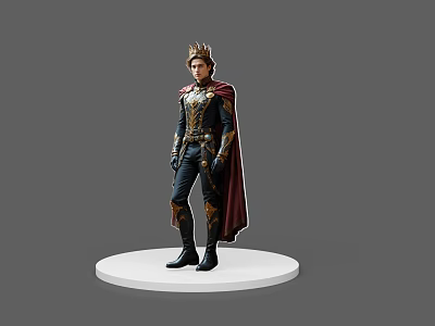 Characters Prince Cartoon Characters Cartoon Characters Movie Characters Game Characters Hand-held Silhouettes Photo Board Handsome Handsome Handsome 3d model