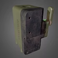 Industrial Equipment With Green Casing Display Screen Control Knob And Ventilation Holes