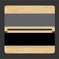 Wooden Easel Tripod Stand With Blank Gray Board For Home Art Studio