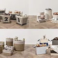 Stylish Woven and Fabric Storage Baskets for Home Organizing in Living Room Bedroom