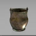 Vintage Copper Household Decorative Vessel With Intricate Handles And Patina Surface Finish