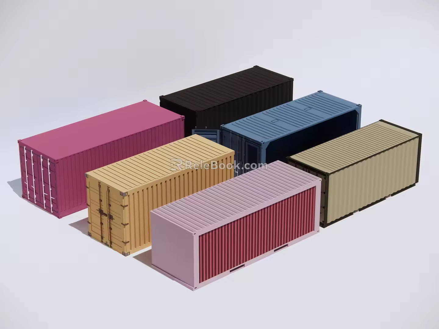 Mobile detachable container 3d model