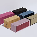 Mobile detachable container 3d model