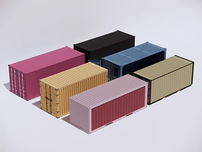 Mobile detachable container 3d model