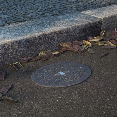 modern manhole cover 3d model