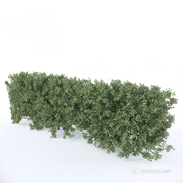 Lush Green Shrubbery With Dense Foliage For Garden Landscaping Design 3d model 