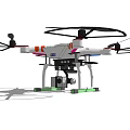 Smart Drone With Quad Rotors Camera And Advanced Sensing Technology 3d model