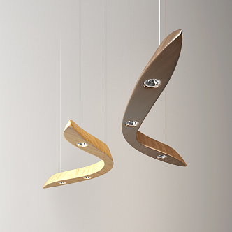 Modern special-shaped chandelier bird chandelier 3d model